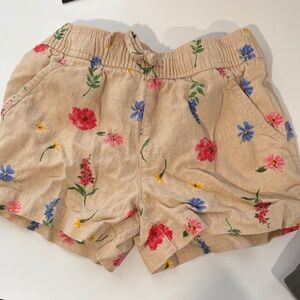 Old Navy Floral Women's Cargo Shorts - Cream